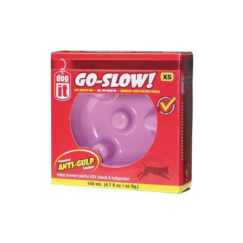 DOGIT Go-Slow Anti-Schling-Napf Rosa 140 ml