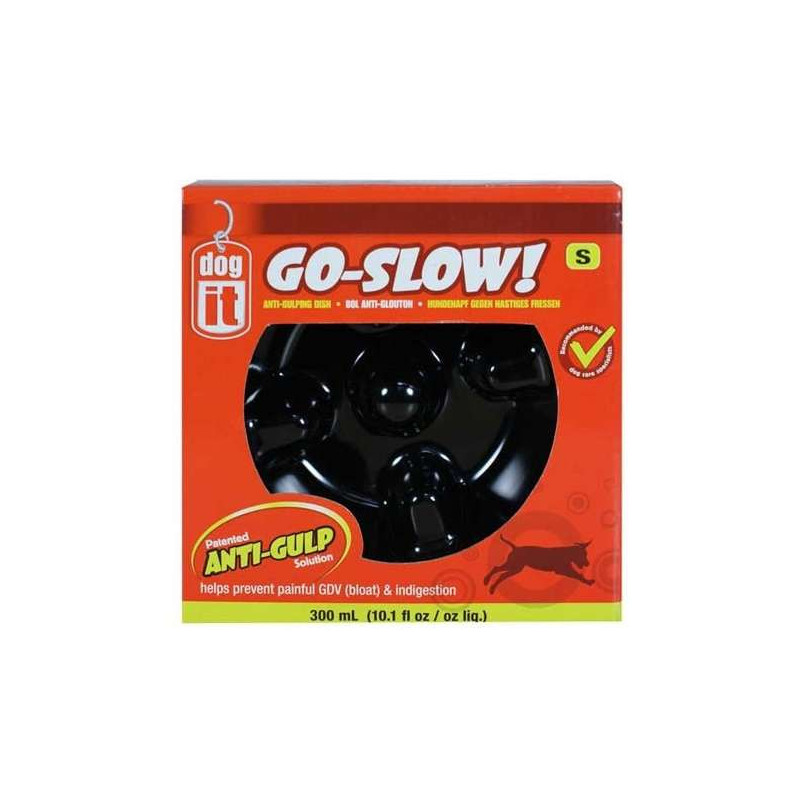 DOGIT Go-Slow Anti-Schling-Napf Schwarz 600 ml