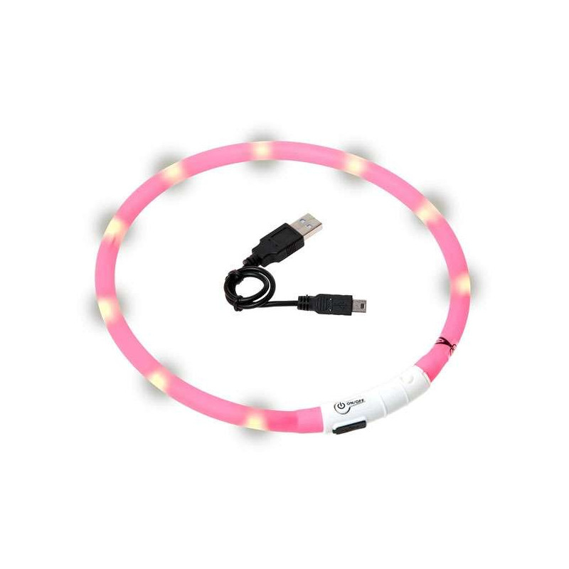 Karlie Visio Light LED-Leuchtschlauch mit USB - Pink