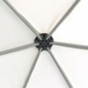 Sechseckiges Xola Pop-Up Festzelt 6 Seitenwände Cremeweiß 3,6×3,1 m