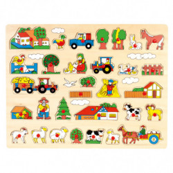 Steckpuzzle Bauernhof, maxi