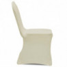 Stretch-Stuhlhussen Creme 24 Stk.