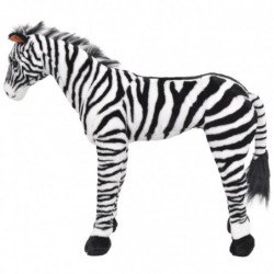 Plüschtier Stehend Zebra Schwarz und Weiß XXL