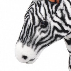 Plüschtier Stehend Zebra Schwarz und Weiß XXL