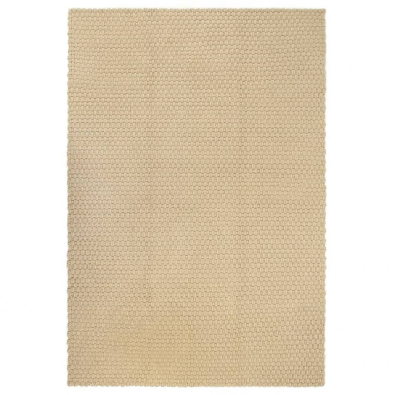 Teppich Rechteckig Natur 80x160 cm Baumwolle