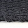 Teppich Rechteckig Anthrazit 80x160 cm Baumwolle