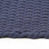 Teppich Rechteckig Marineblau 80x160 cm Baumwolle