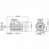 3-Phasen-Elektromotor Aluminium 2,2 kW 3 PS 2-Polig 2840 U/min