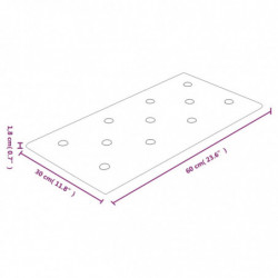 Wandpaneele 12 Stk. Braun 60x30 cm Kunstleder 2,16 m²