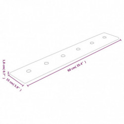 Wandpaneele 12 Stk. Creme 90x15 cm Kunstleder 1,62 m²