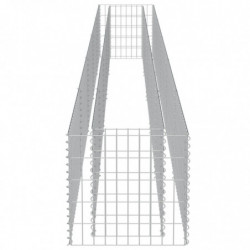 Gabionen-Hochbeet Verzinkter Stahl 450×50×50 cm