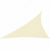 Sonnensegel Oxford-Gewebe Dreieckig 4x5x6,4 m Cremeweiß