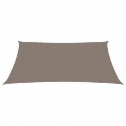 Sonnensegel Oxford-Gewebe Rechteckig 2x3,5 m Taupe