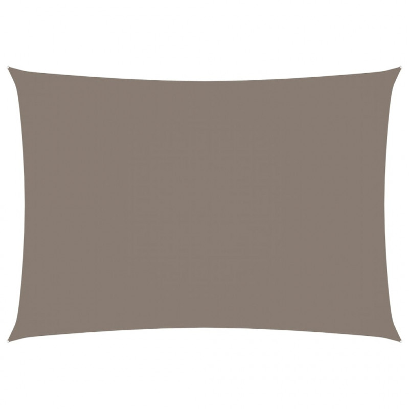 Sonnensegel Oxford-Gewebe Rechteckig 2x4 m Taupe