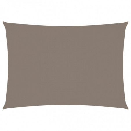 Sonnensegel Oxford-Gewebe Rechteckig 2x4 m Taupe