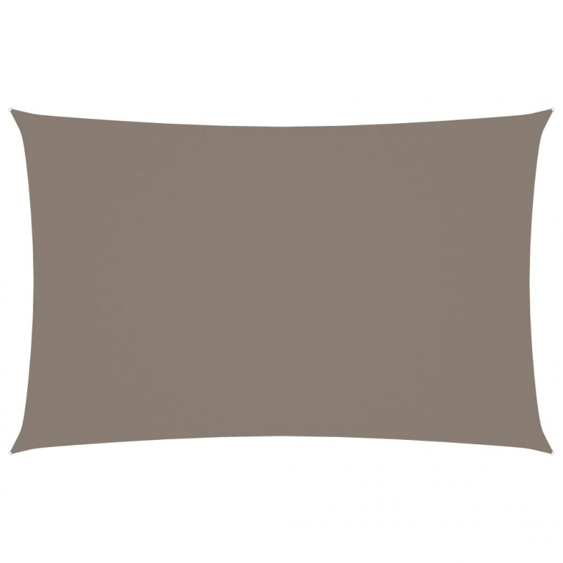 Sonnensegel Oxford-Gewebe Rechteckig 2,5x5 m Taupe