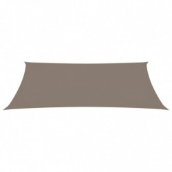 Sonnensegel Oxford-Gewebe Rechteckig 2,5x5 m Taupe