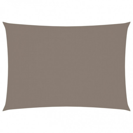 Sonnensegel Oxford-Gewebe Rechteckig 3,5x5 m Taupe