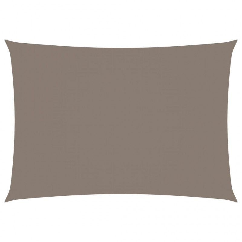 Sonnensegel Oxford-Gewebe Rechteckig 4x5 m Taupe