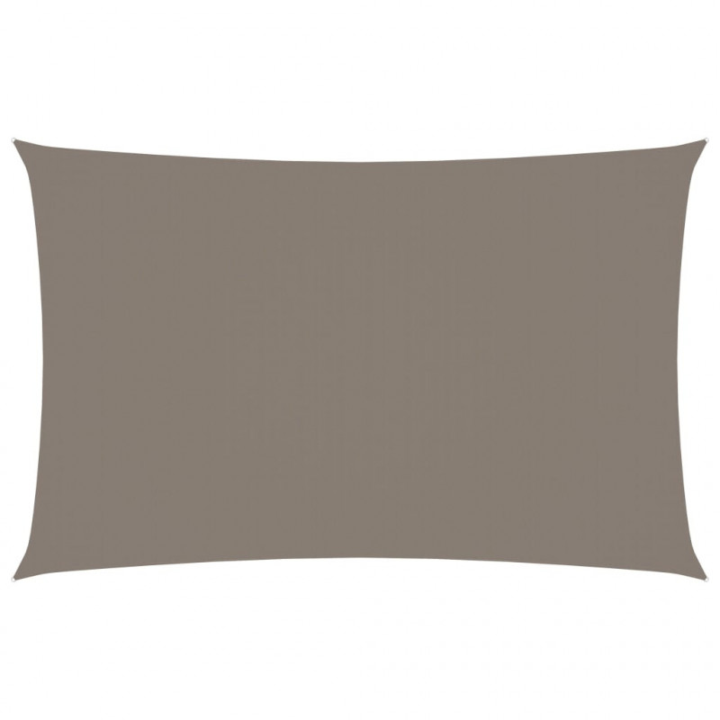 Sonnensegel Oxford-Gewebe Rechteckig 4x7 m Taupe