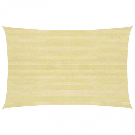 Sonnensegel 160 g/m² Beige 3,5x5 m HDPE