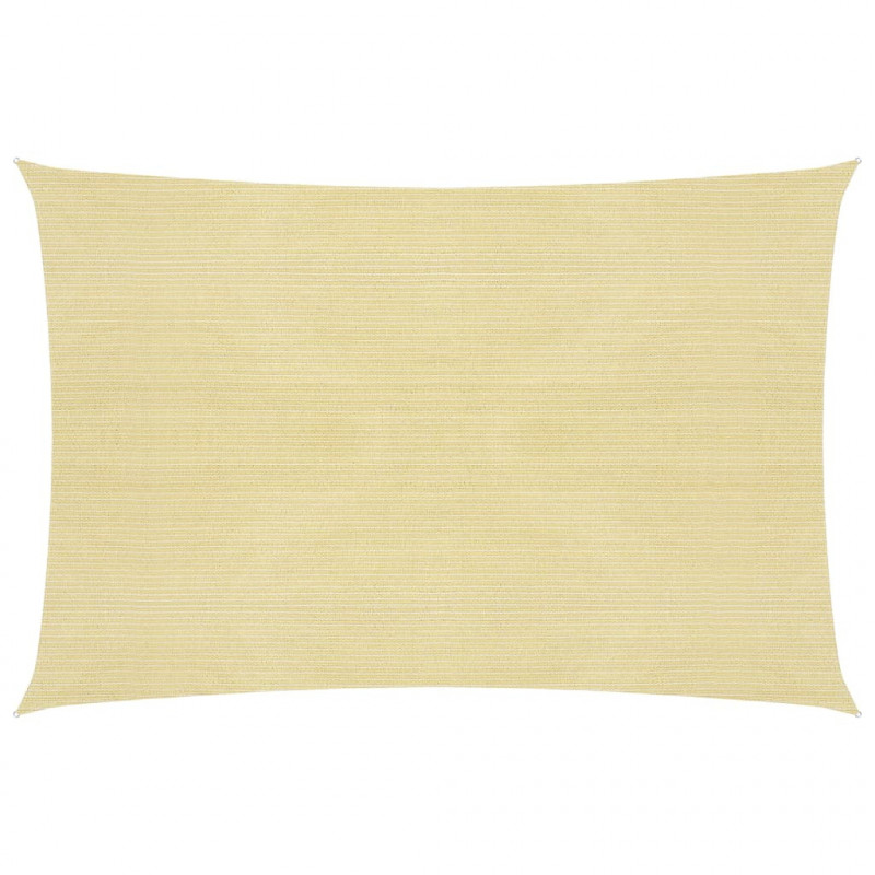 Sonnensegel 160 g/m² Beige 5x7 m HDPE