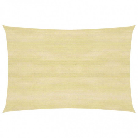 Sonnensegel 160 g/m² Beige 5x7 m HDPE