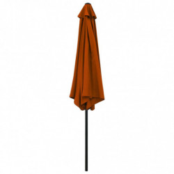 Sonnenschirm mit Metall-Mast Terracotta-Rot 300 cm