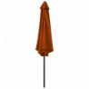 Sonnenschirm mit Metall-Mast Terracotta-Rot 300 cm