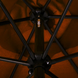 Sonnenschirm mit Metall-Mast Terracotta-Rot 300 cm