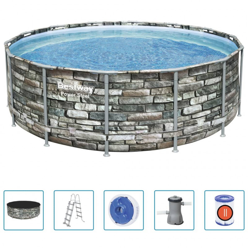 Bestway Power Steel Swimming Pool 427x122 cm