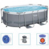 Bestway Power Steel Oberirdischer Pool Oval 305x200x84 cm