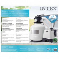 Intex Krystal Clear Sandfilterpumpe 26652GS 12 m³/h