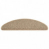 Treppenmatten Selbstklebend Sisal 15 Stk. 65x25 cm Dunkelbeige