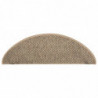 Treppenmatten Selbstklebend Sisal 15 Stk. 65x25 cm Dunkelbeige