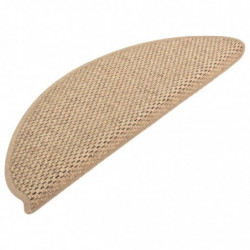 Treppenmatten Selbstklebend Sisal-Optik 15 Stk. 65x25 cm Sand