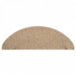 Treppenmatten Selbstklebend Sisal-Optik 15 Stk. 65x25 cm Sand