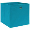 Aufbewahrungsboxen 4 Stk. Babyblau 32×32×32 cm Stoff