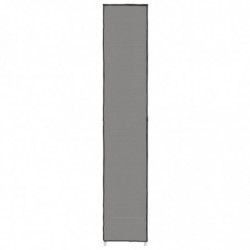Schuhschrank Grau 60x30x166 cm Stoff