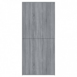 Schuhregal Grau Sonoma 80x39x178 cm Holzwerkstoff