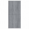 Schuhregal Grau Sonoma 80x39x178 cm Holzwerkstoff