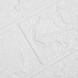 3D Tapete Ziegelstein Selbstklebend 20 Stk. Weiß