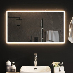 LED-Badspiegel 50x90 cm