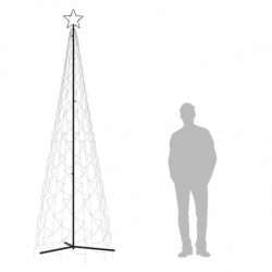 LED-Weihnachtsbaum Kegelform Blau 500 LEDs 100x300 cm