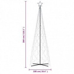 LED-Weihnachtsbaum Kegelform Blau 500 LEDs 100x300 cm