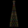 LED-Weihnachtsbaum Kegelform Mehrfarbig 500 LEDs 100x300 cm