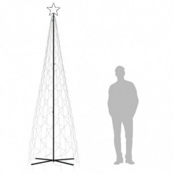 LED-Weihnachtsbaum Kegelform Mehrfarbig 500 LEDs 100x300 cm