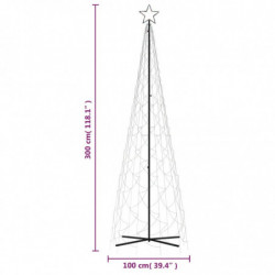 LED-Weihnachtsbaum Kegelform Mehrfarbig 500 LEDs 100x300 cm