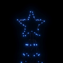 LED-Weihnachtsbaum Kegelform Blau 1400 LEDs 160x500 cm