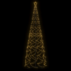 LED-Weihnachtsbaum Kegelform Warmweiß 1400 LEDs 160x500 cm